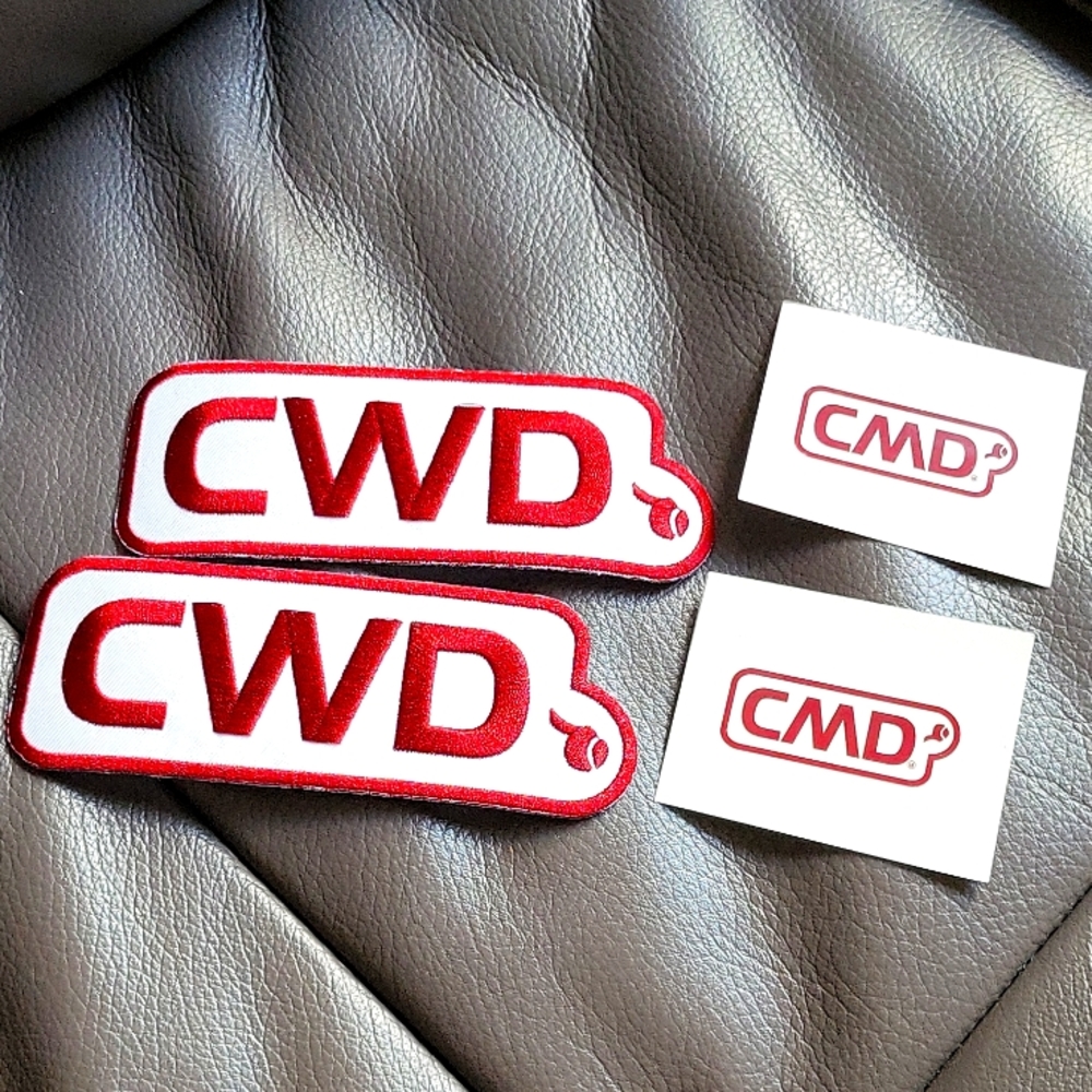 Cwd patchs and stickers/ temporary tatoos